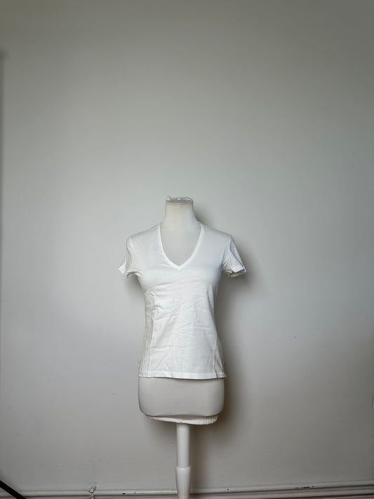 Vintage Gucci Logo Cotton T-Shirt White XS