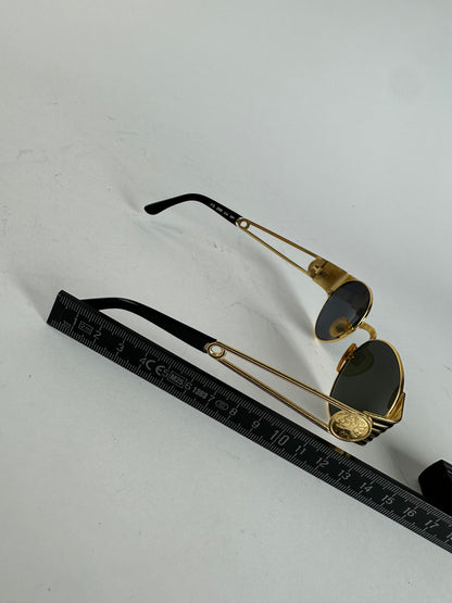 Vintage Fendi Sunglasses Black Gold