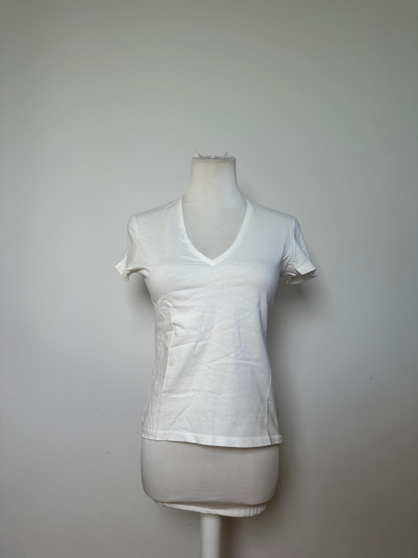Vintage Gucci Logo Cotton T-Shirt White XS