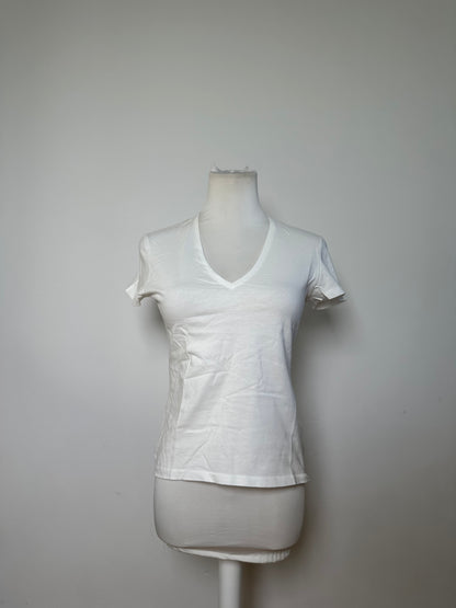 Vintage Gucci Logo Cotton T-Shirt White XS