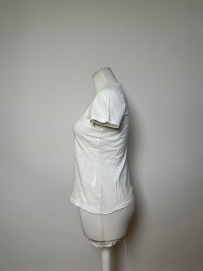 Vintage Gucci Logo Cotton T-Shirt White XS