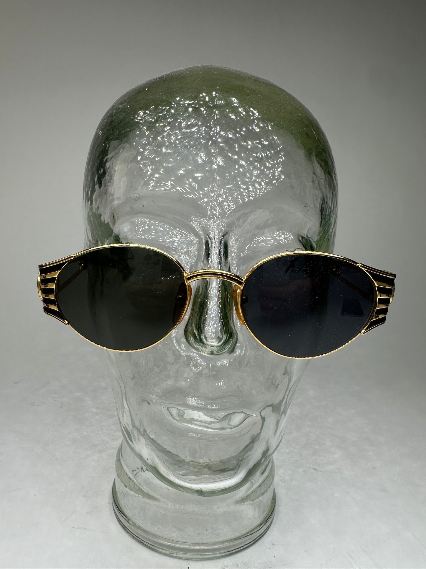 Vintage Fendi Sunglasses Black Gold