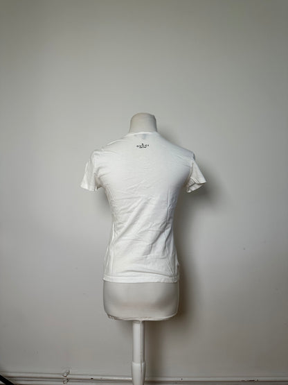 Vintage Gucci Logo Cotton T-Shirt White XS