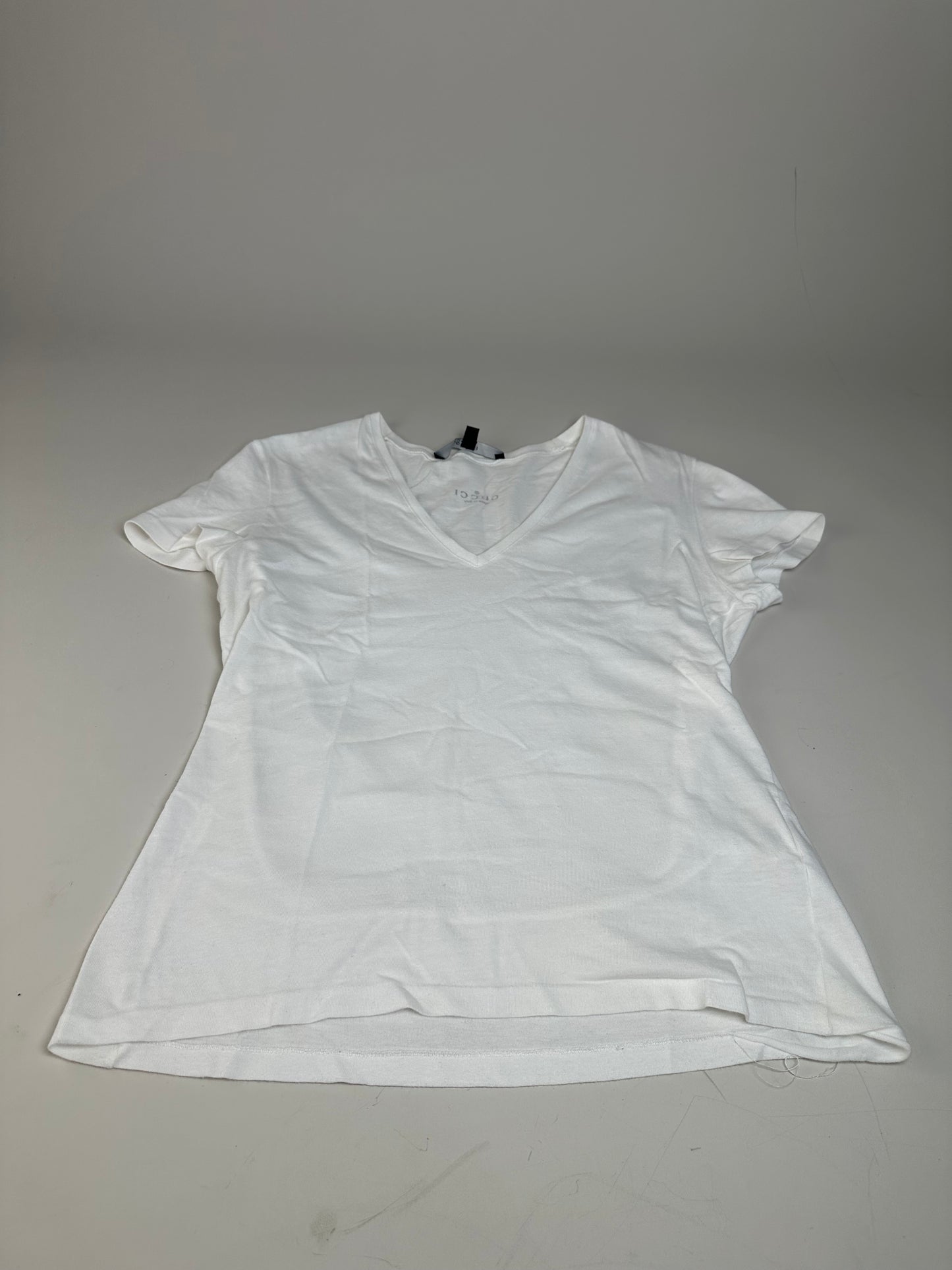 Vintage Gucci Logo Cotton T-Shirt White XS