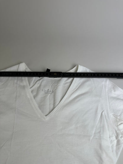 Vintage Gucci Logo Cotton T-Shirt White XS