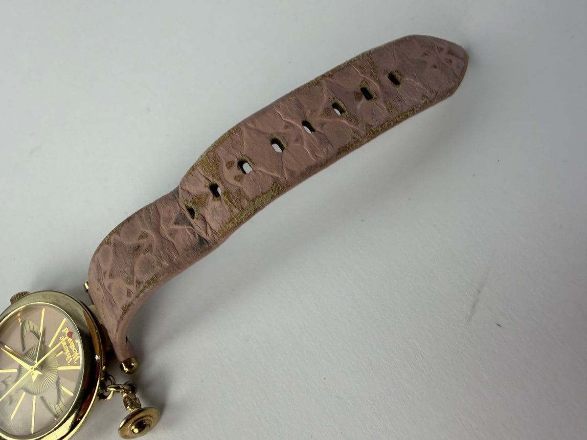 Vintage Vivienne Westwood Wristwatch Pink Gold c. 2010s