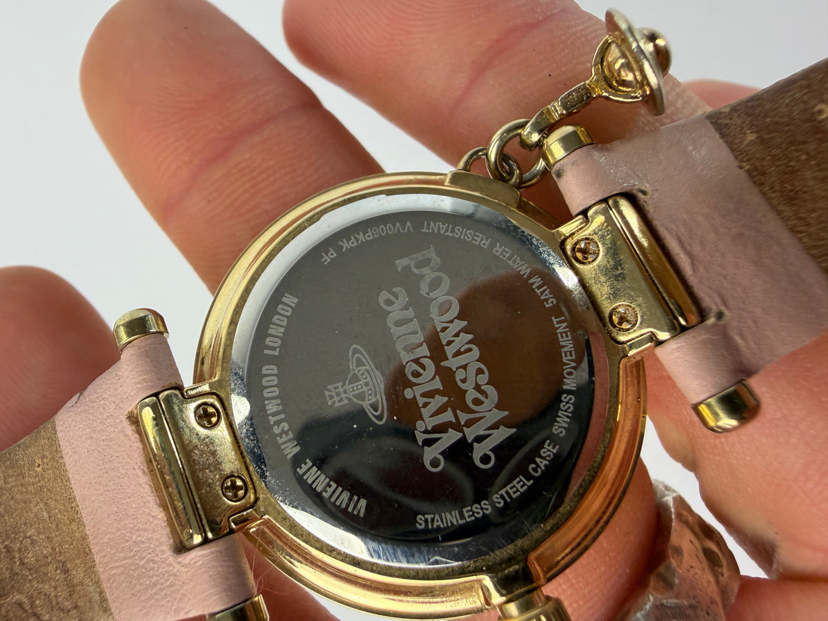 Vintage Vivienne Westwood Wristwatch Pink Gold c. 2010s