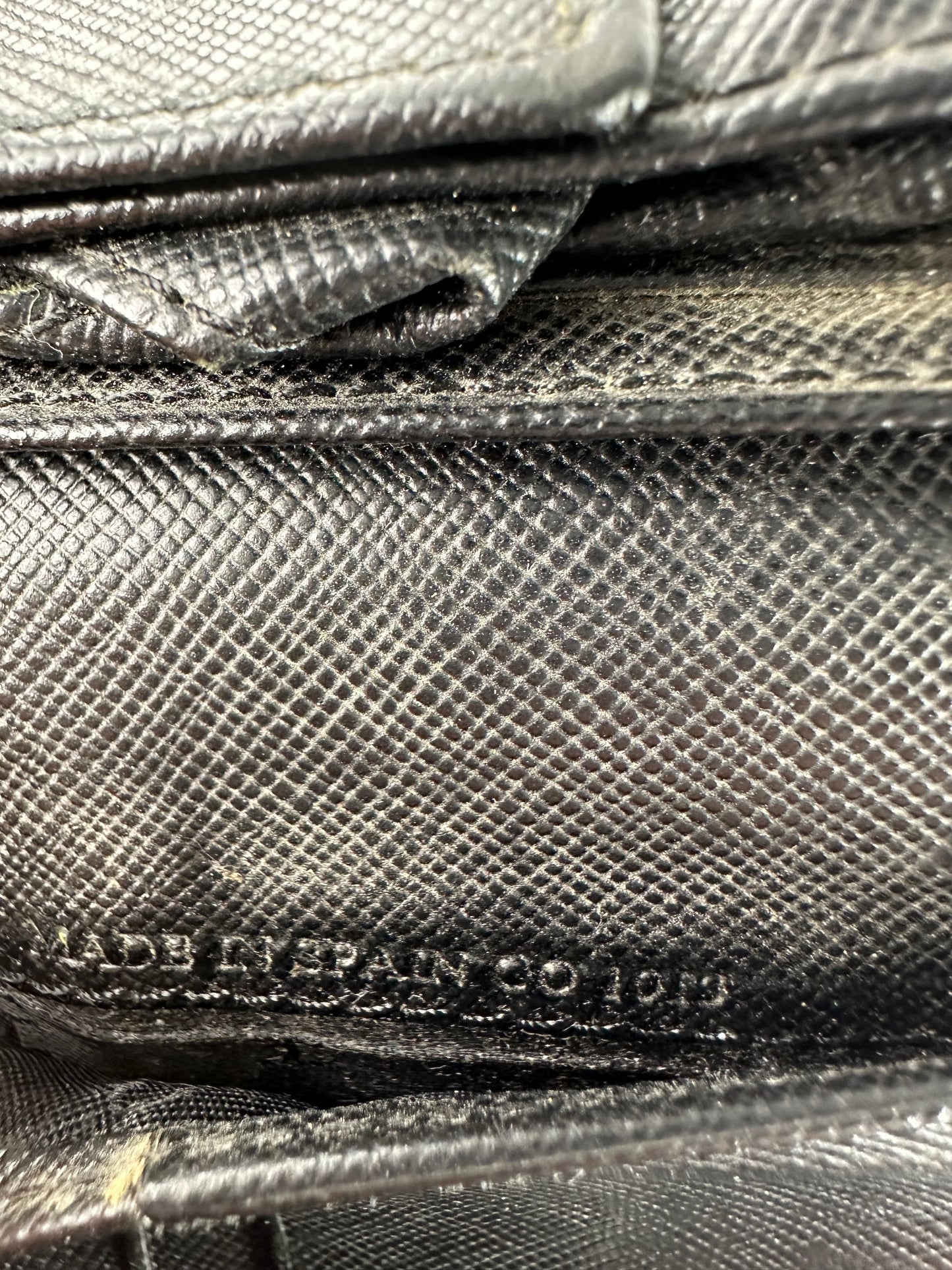 Vintage Givenchy Saffiano Leather Bifold Wallet Black