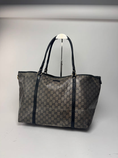 Sac fourre-tout vintage en cuir monogramme Gucci
