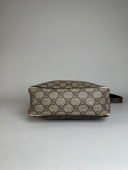 Vintage Gucci GG Supreme Crossbody Bag Late 1990s Beige Brown