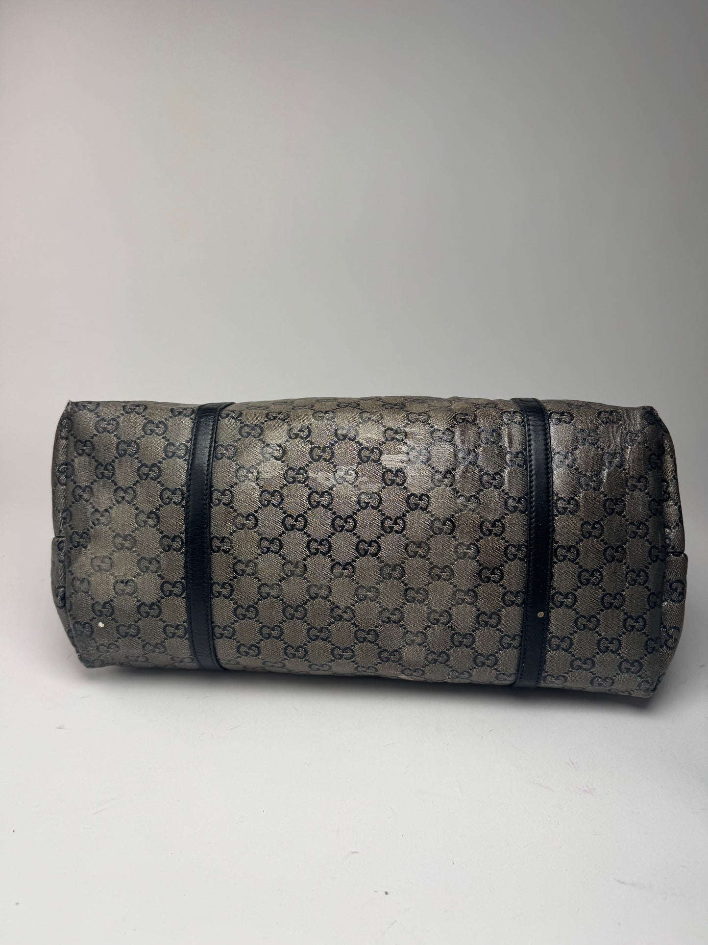 Sac fourre-tout vintage en cuir monogramme Gucci