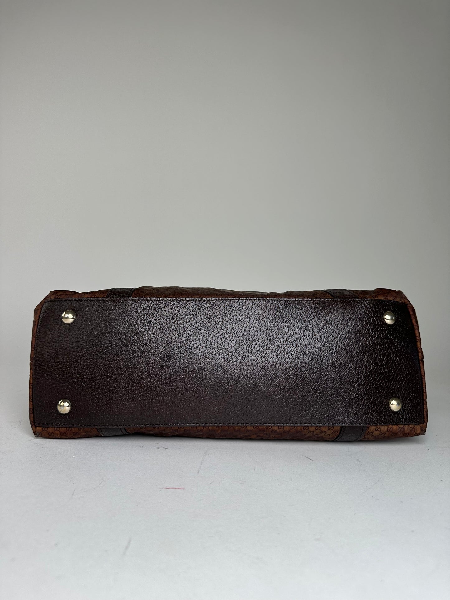 Vintage Gucci GG Canvas Shoulder Bag Brown
