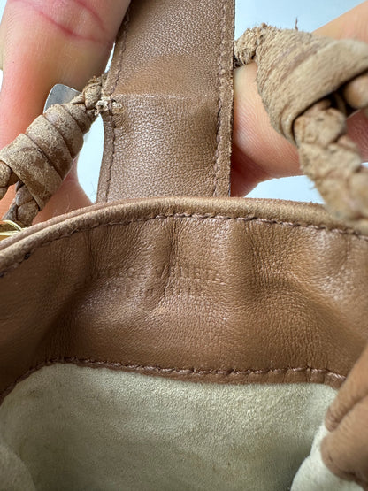 Vintage Bottega Veneta Intrecciato Leather Mini Bag Brown