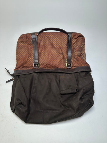 Vintage Gucci GG Canvas Shoulder Bag Brown