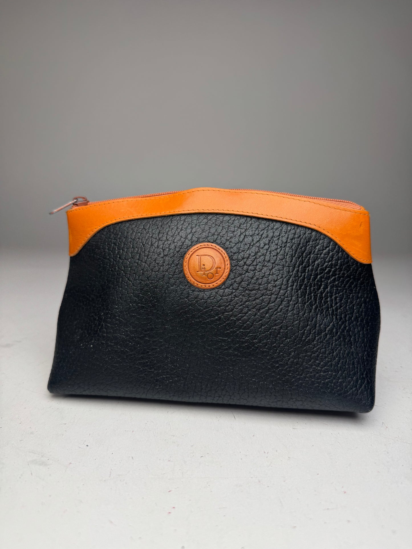 Vintage Dior Leather Clutch black brown