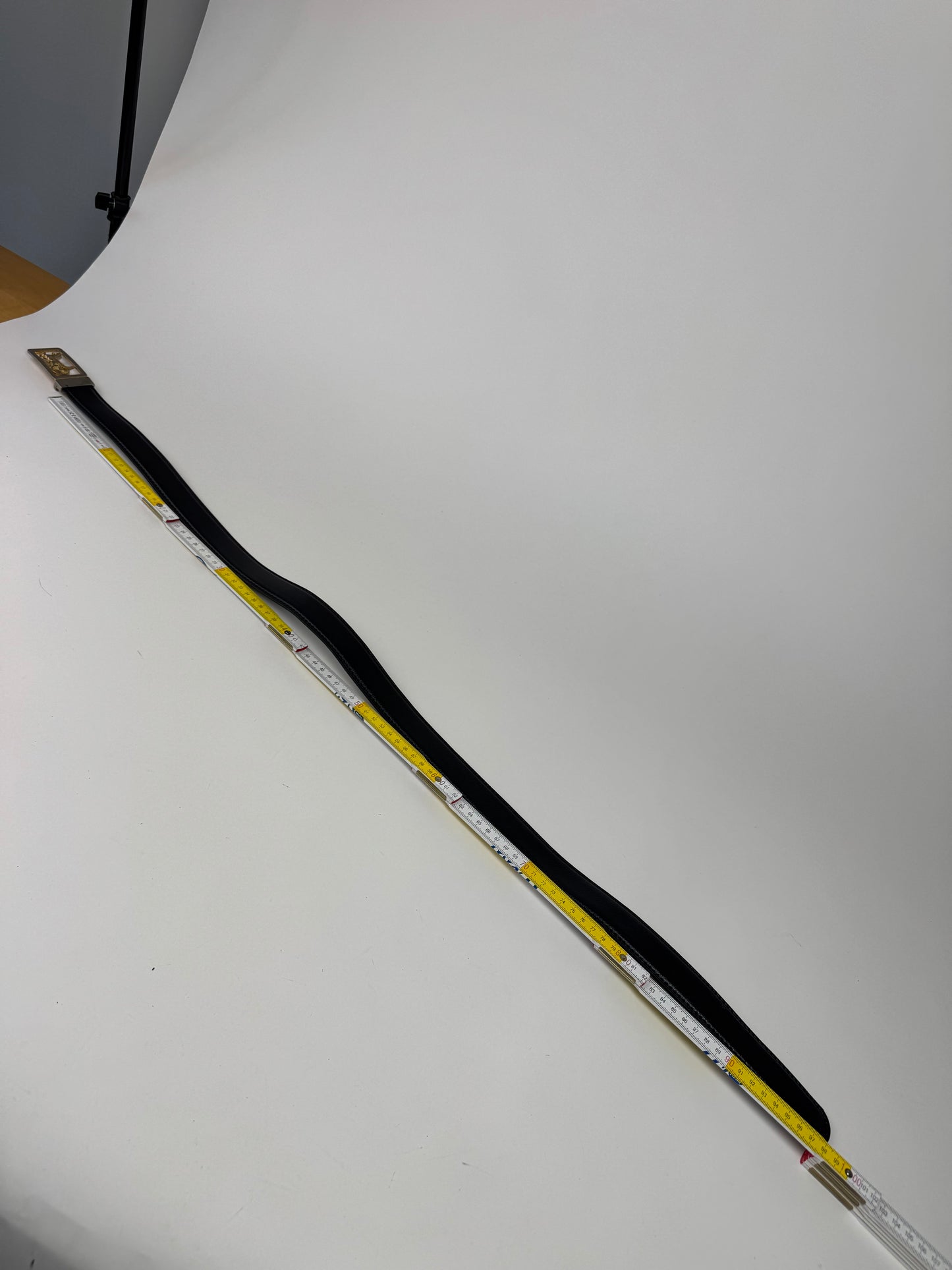 Vintage Celine Paris Leather belt black