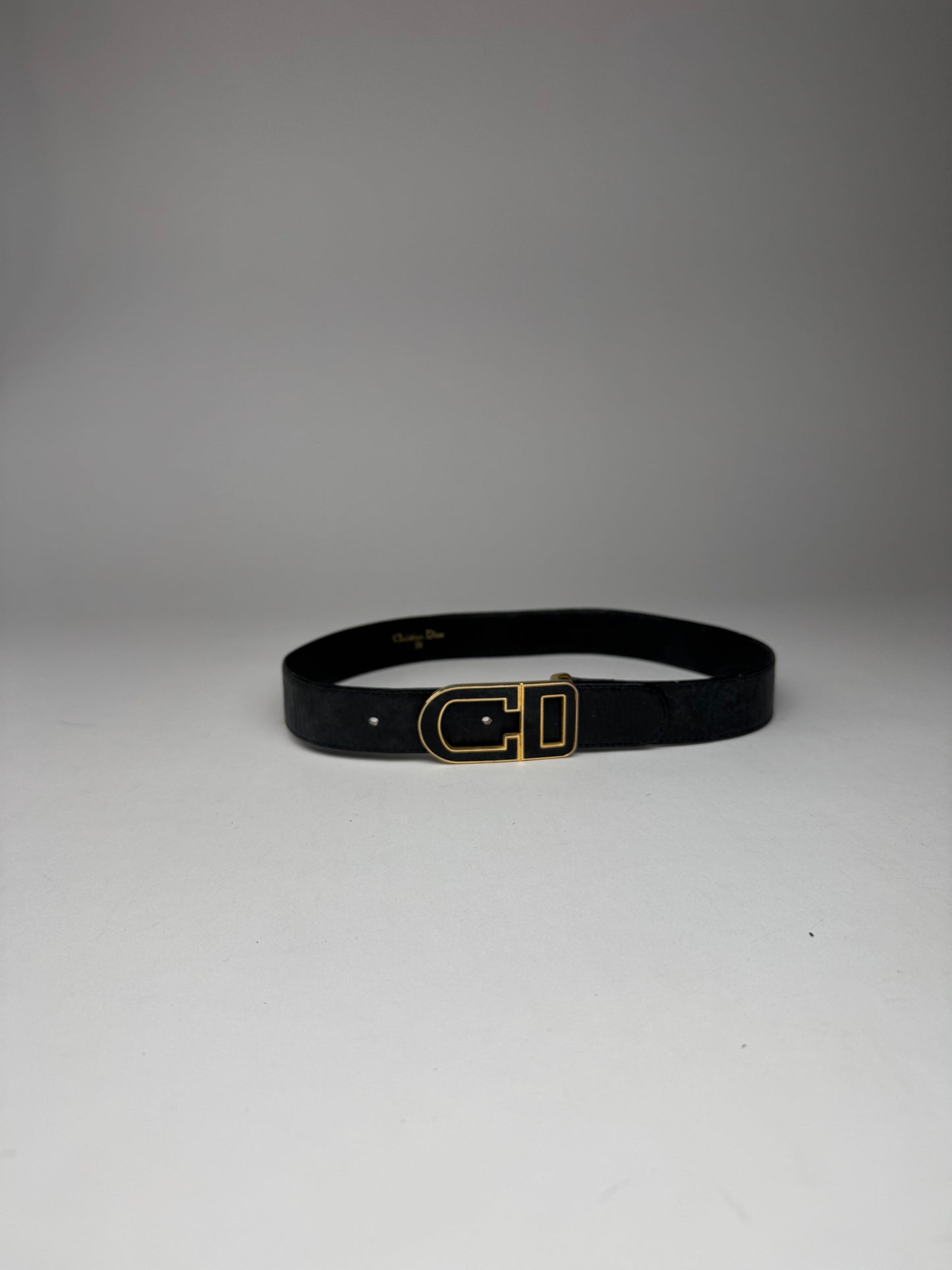 Vintage Dior Leather belt black