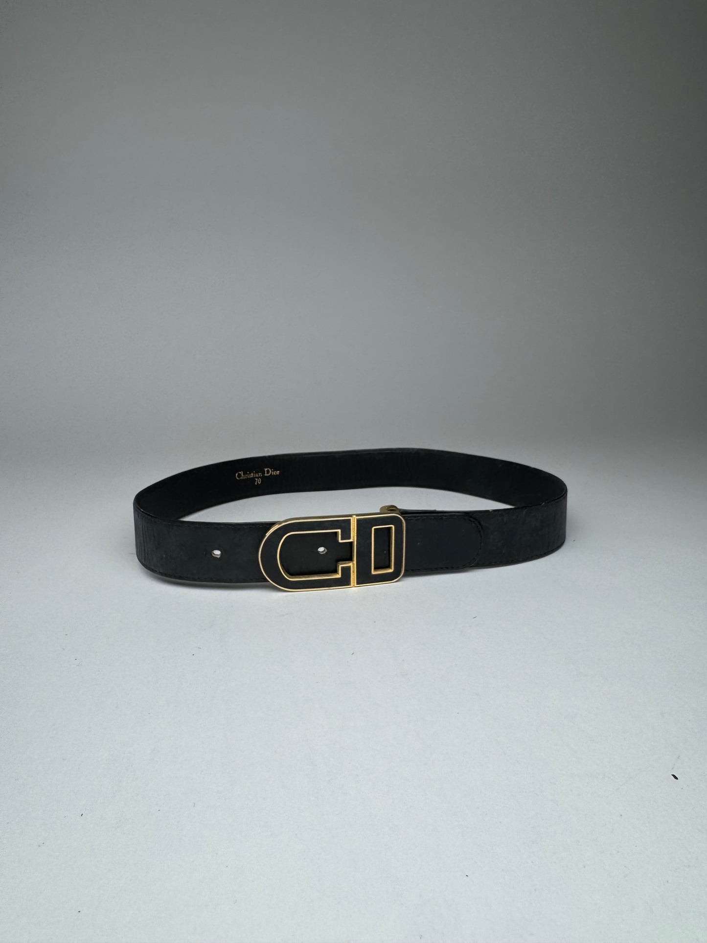Vintage Dior Leather belt black