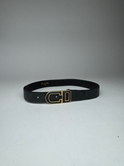 Vintage Dior Leather belt black