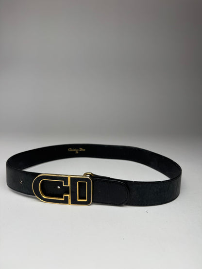 Vintage Dior Leather belt black