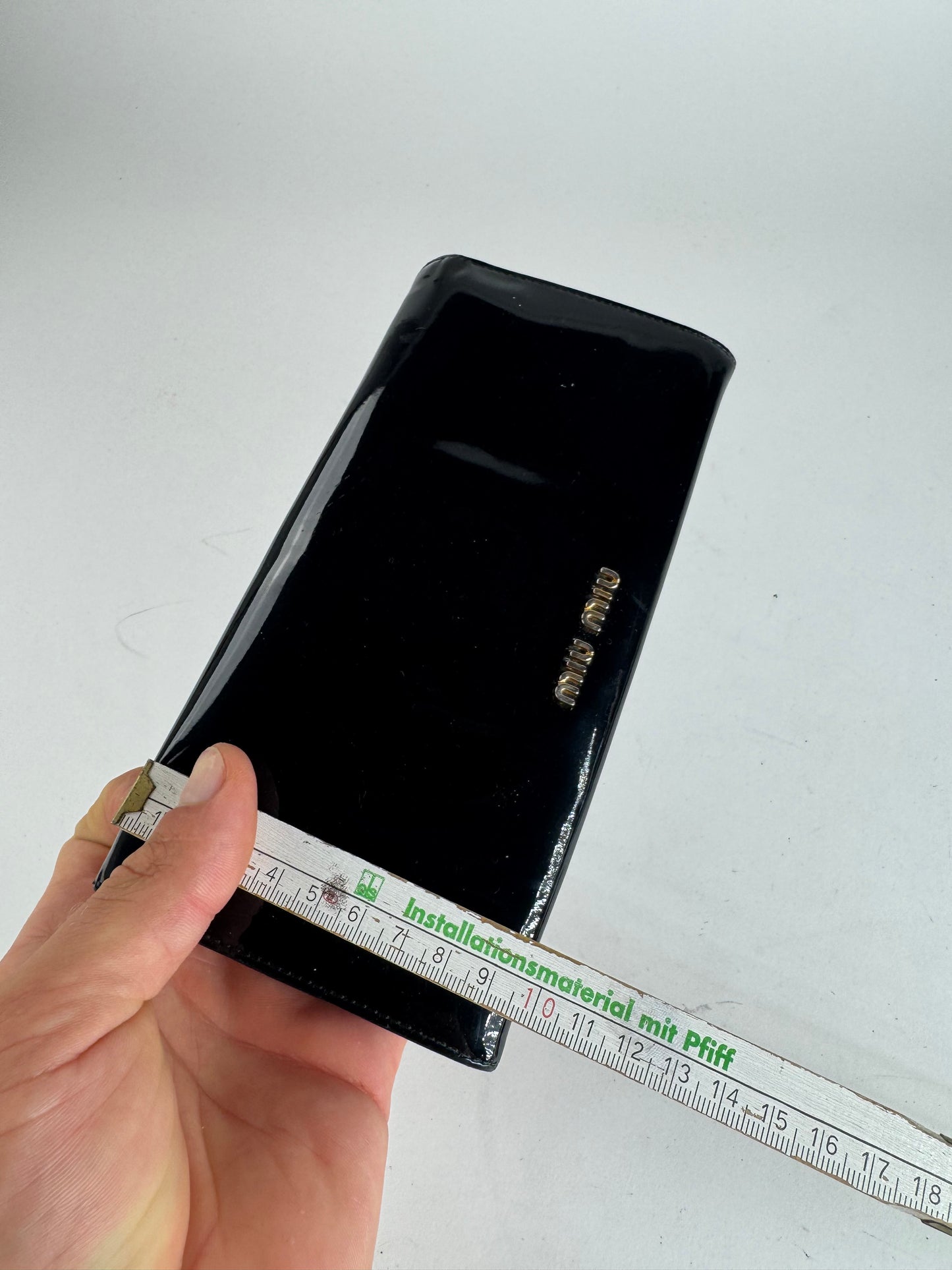 Vintage Miu Miu Patent Leather Wallet black