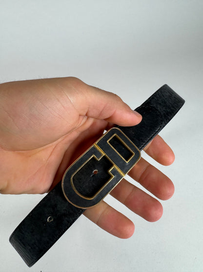 Vintage Dior Leather belt black