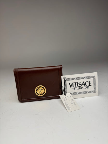 Vintage Gianni Versace Leather Card holder brown