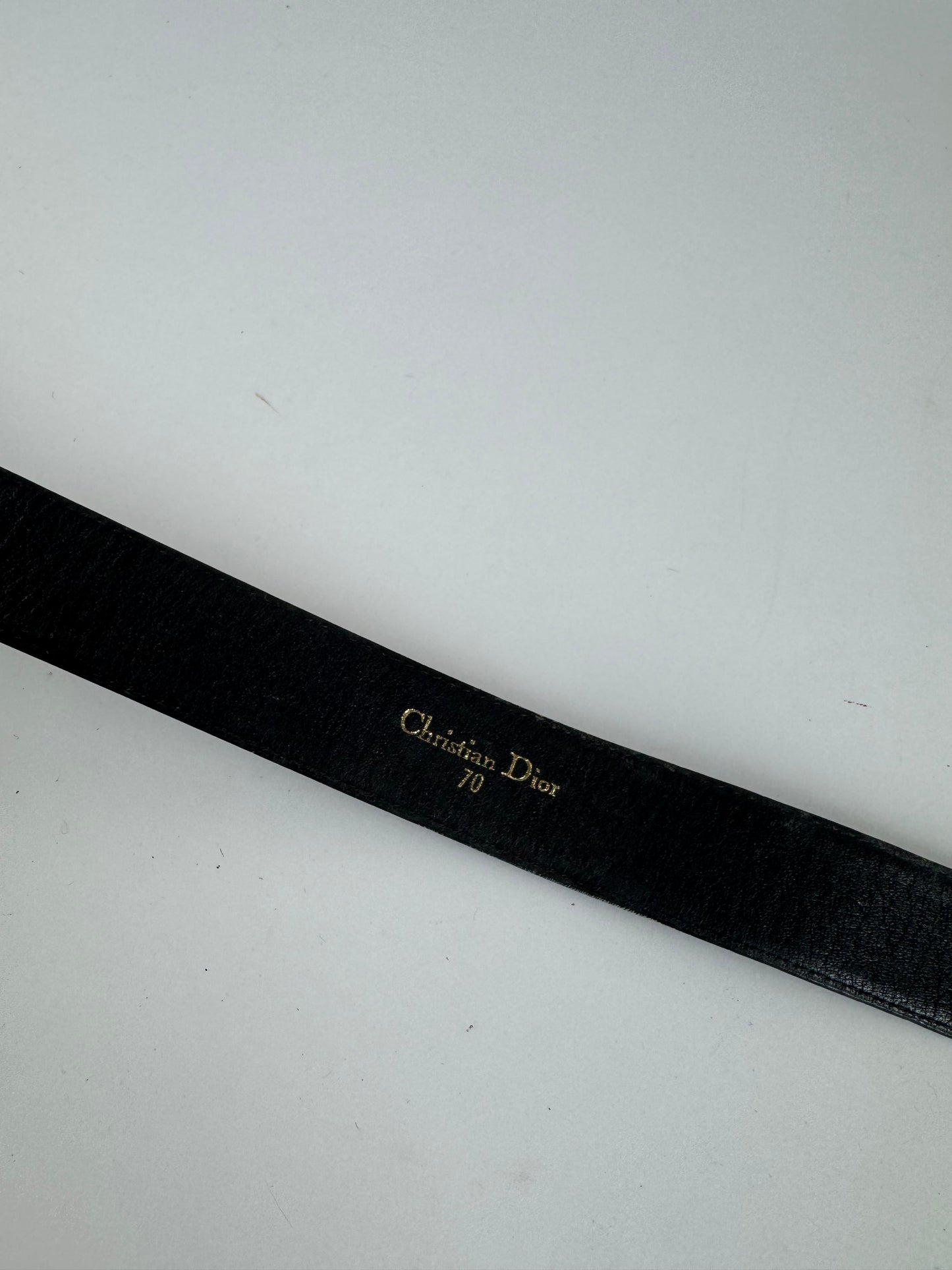 Vintage Dior Leather belt black