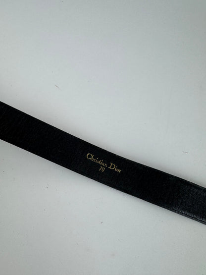 Vintage Dior Leather belt black