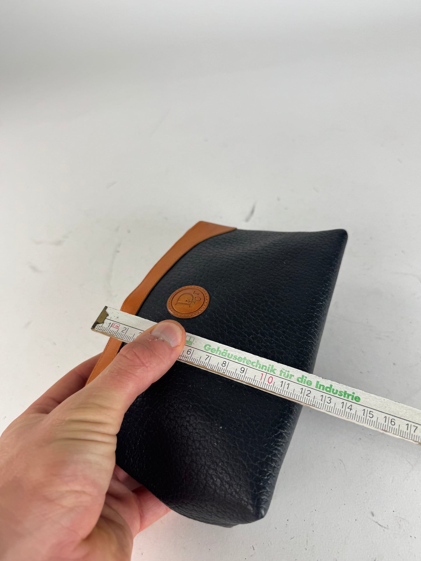 Vintage Dior Leather Clutch black brown