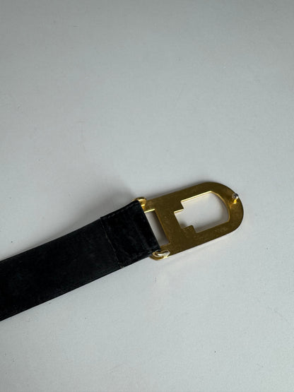 Vintage Dior Leather belt black