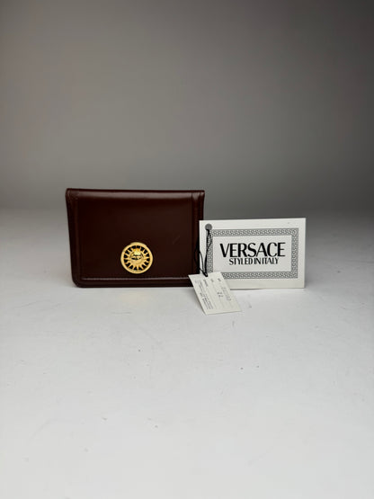 Vintage Gianni Versace Leather Card holder brown