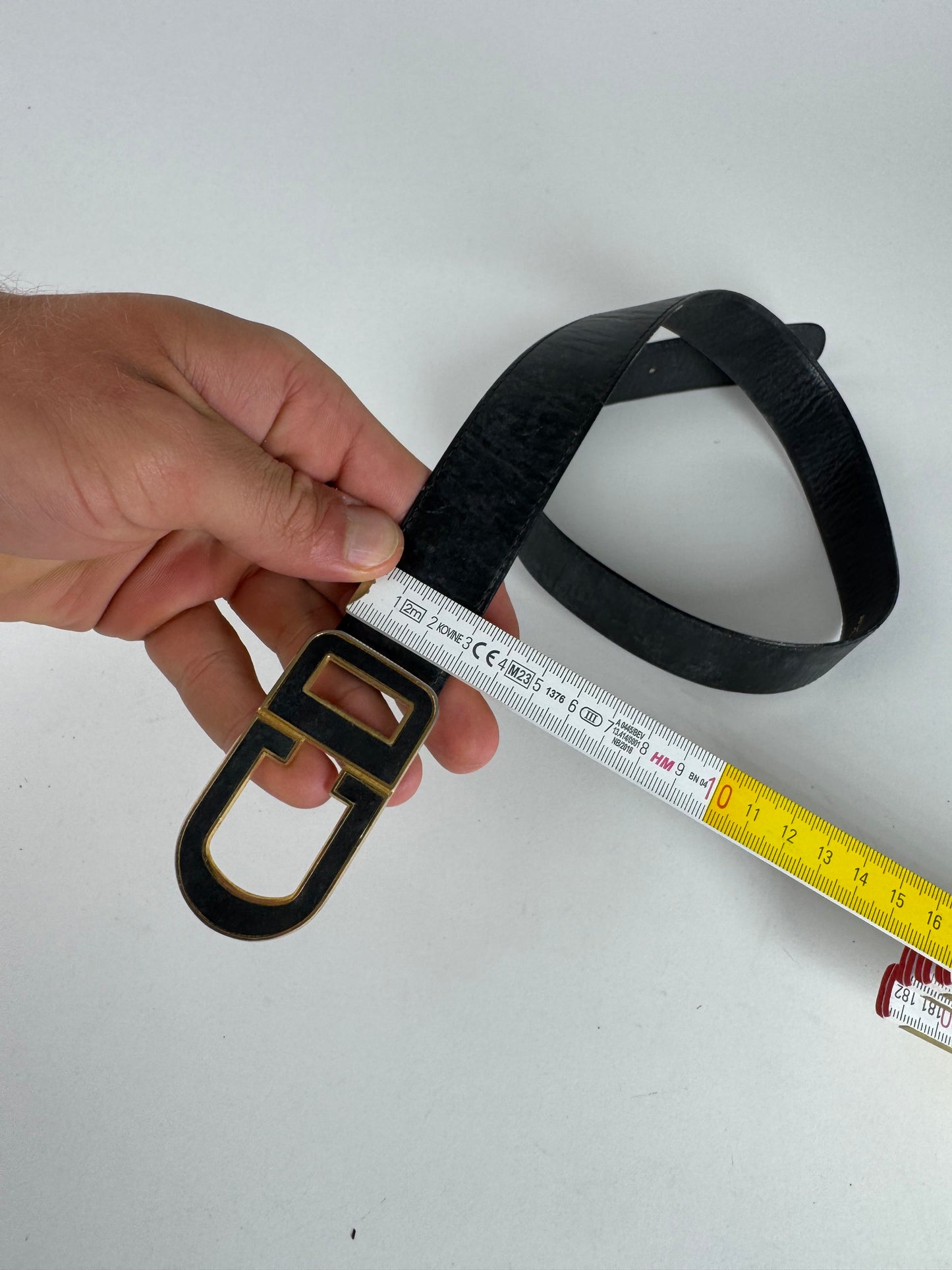 Vintage Dior Leather belt black