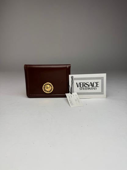 Vintage Gianni Versace Leather Card holder brown