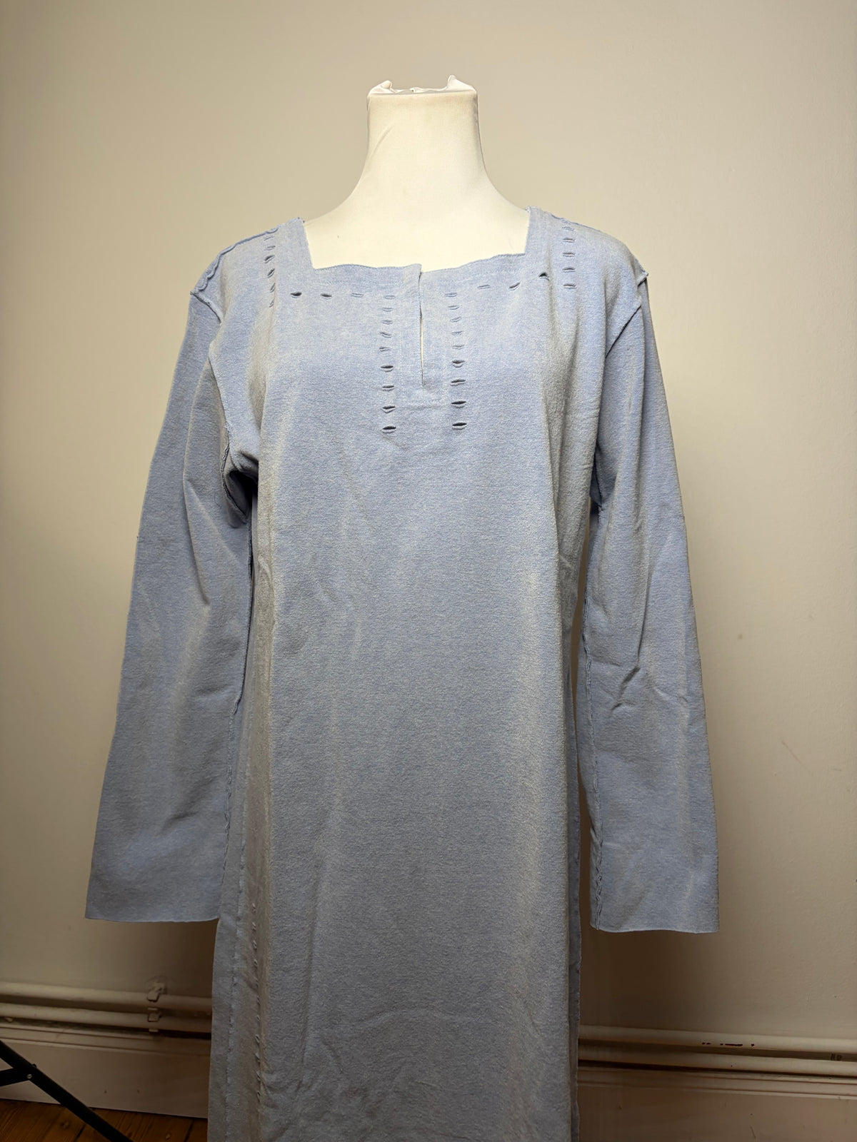 Vintage Issey Miyake Long Dress Light Blue M