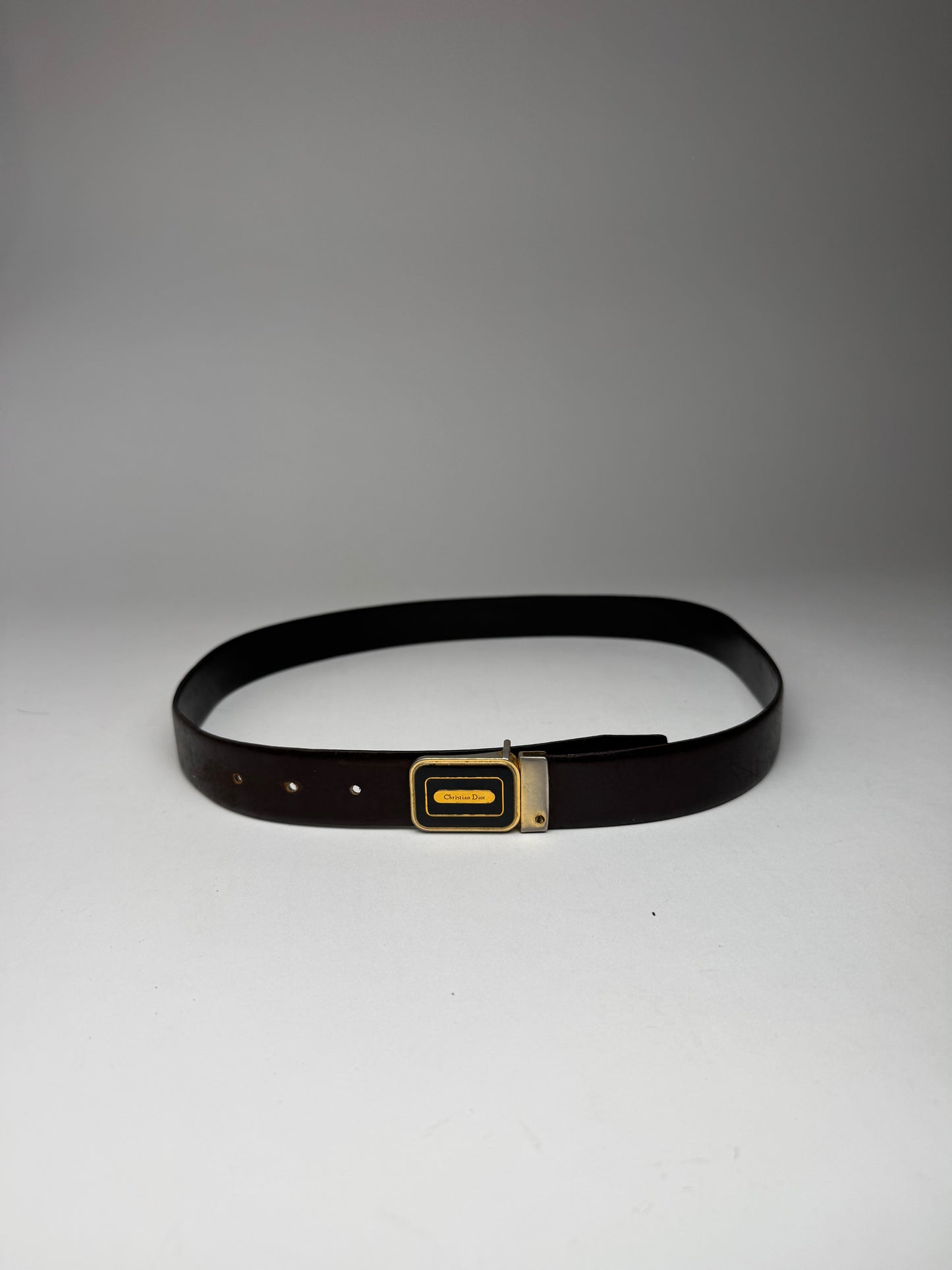 Vintage Dior Leather belt black