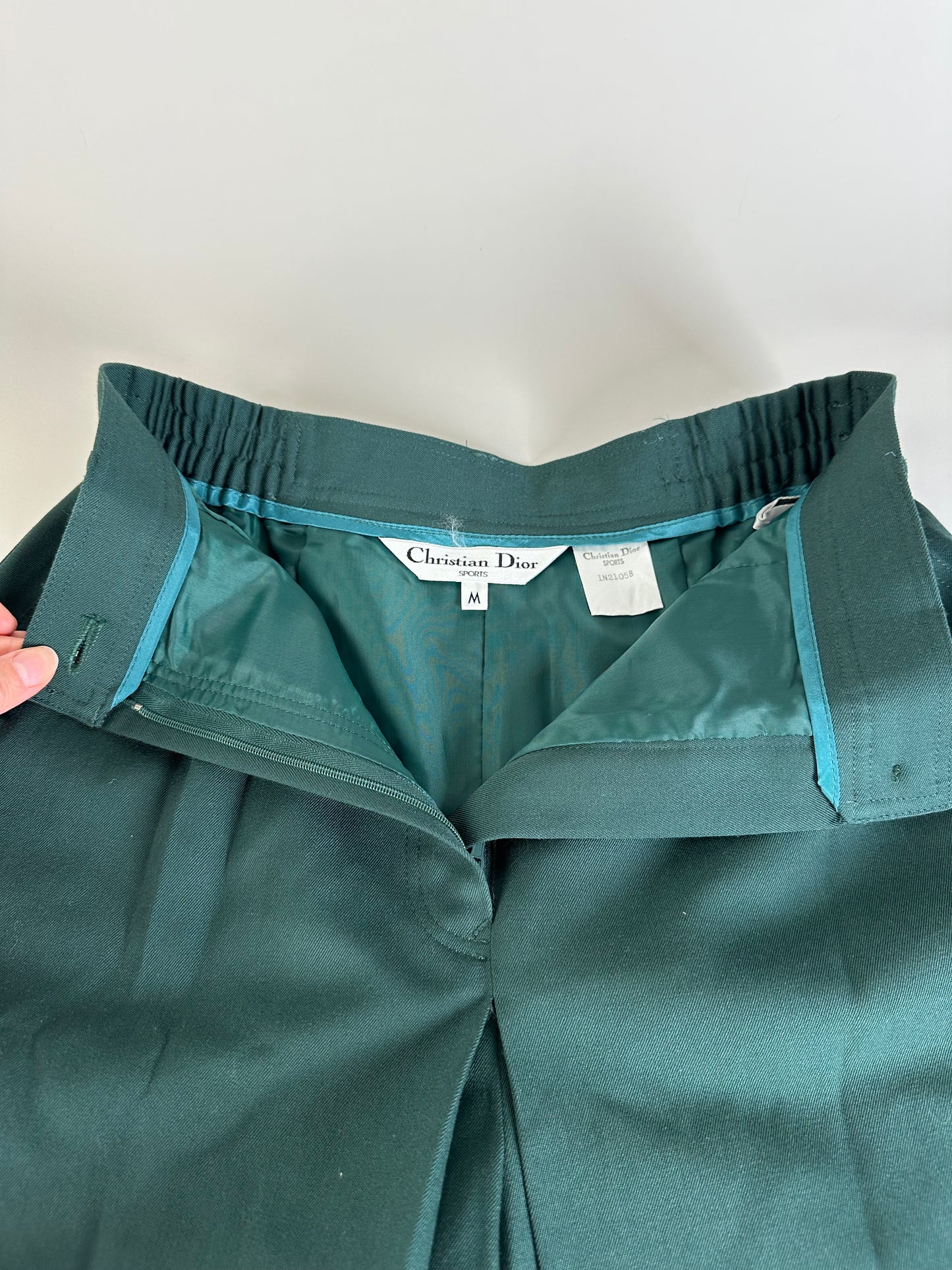 Vintage Dior Cotton Shorts Forest Green M