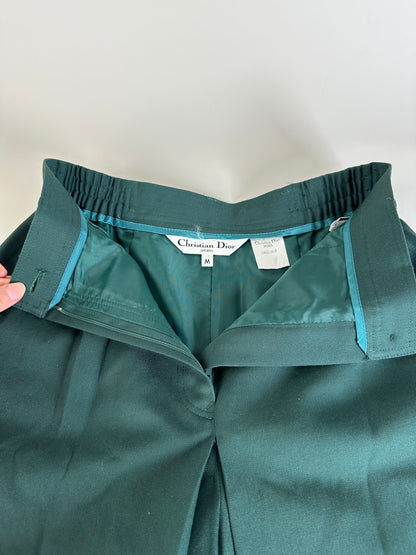 Vintage Dior Cotton Shorts Forest Green M