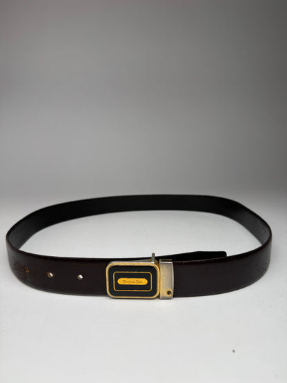Vintage Dior Leather belt black