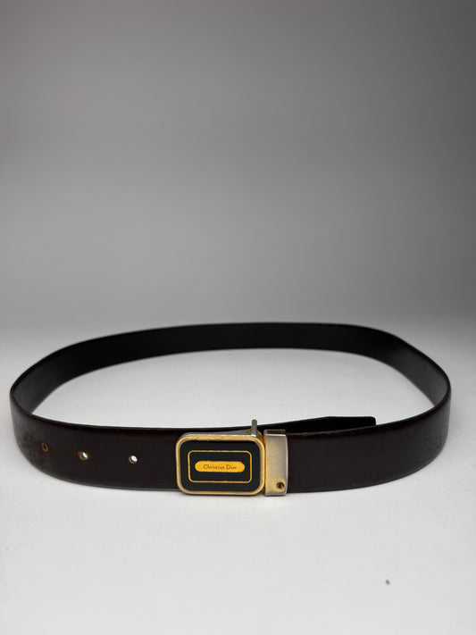 Vintage Dior Leather belt black
