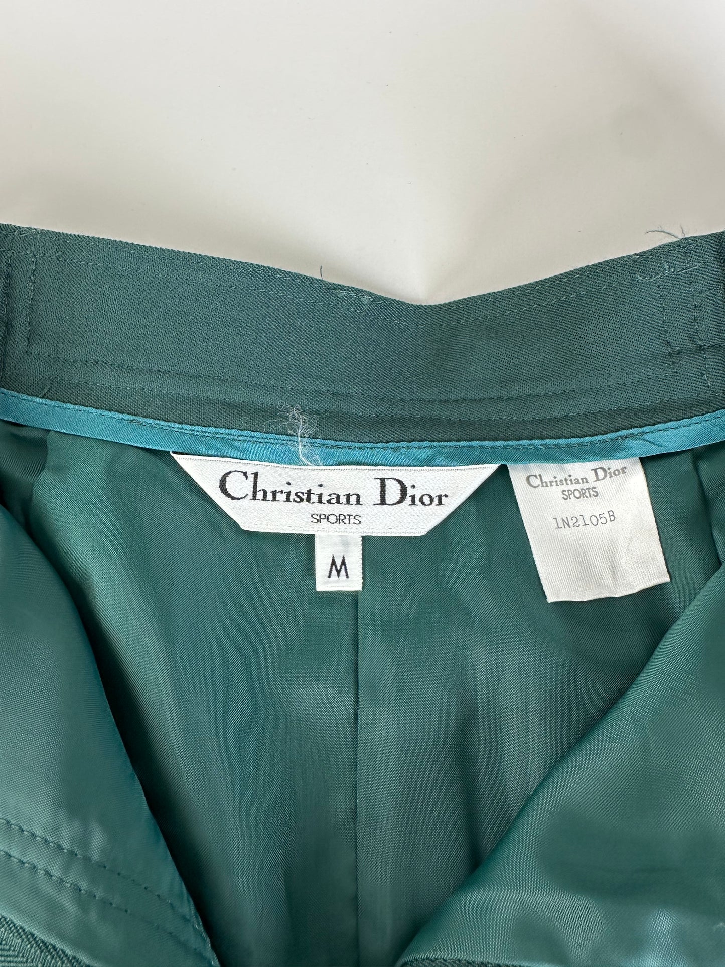 Vintage Dior Cotton Shorts Forest Green M