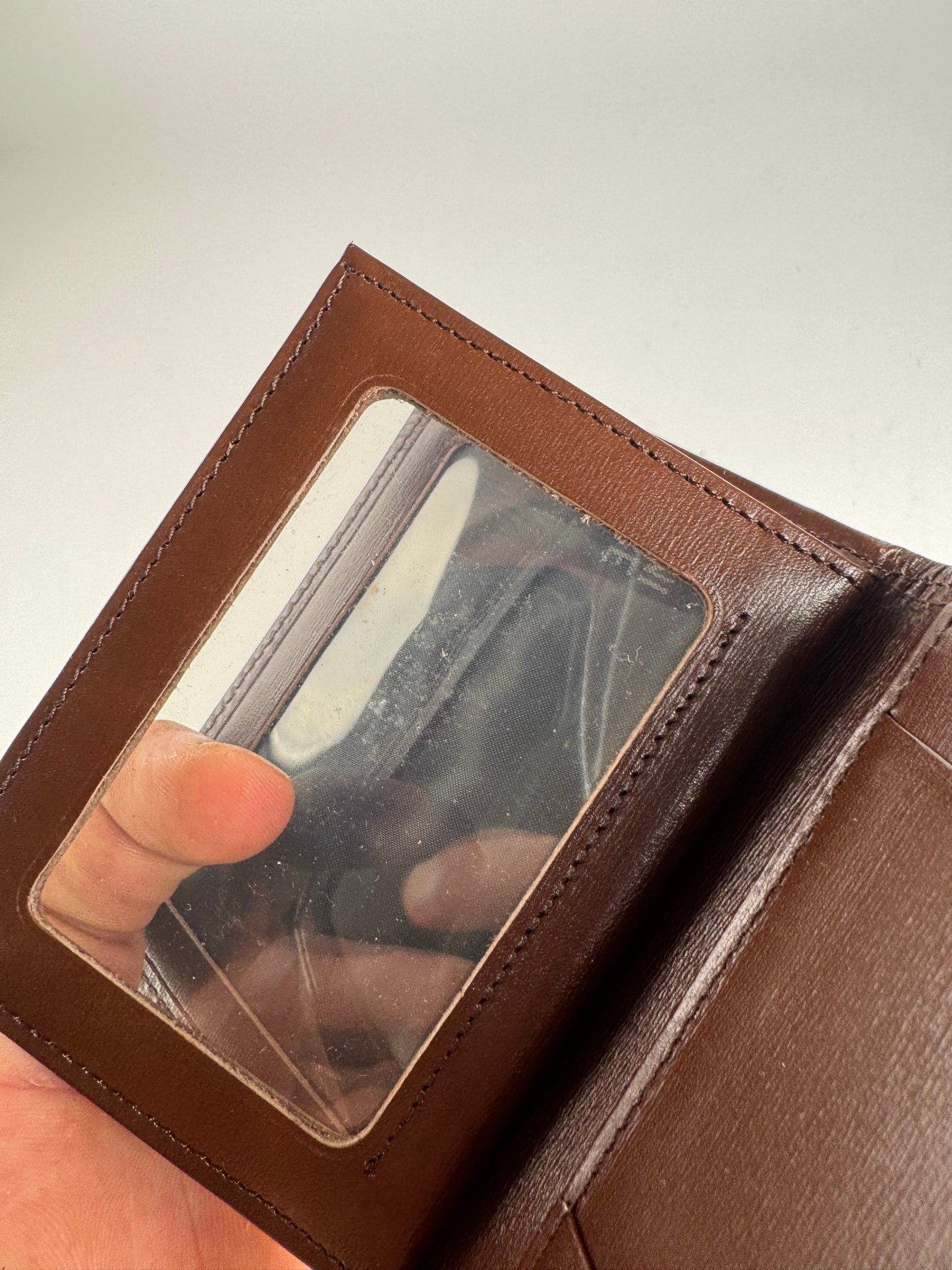 Vintage Gianni Versace Leather Card holder brown