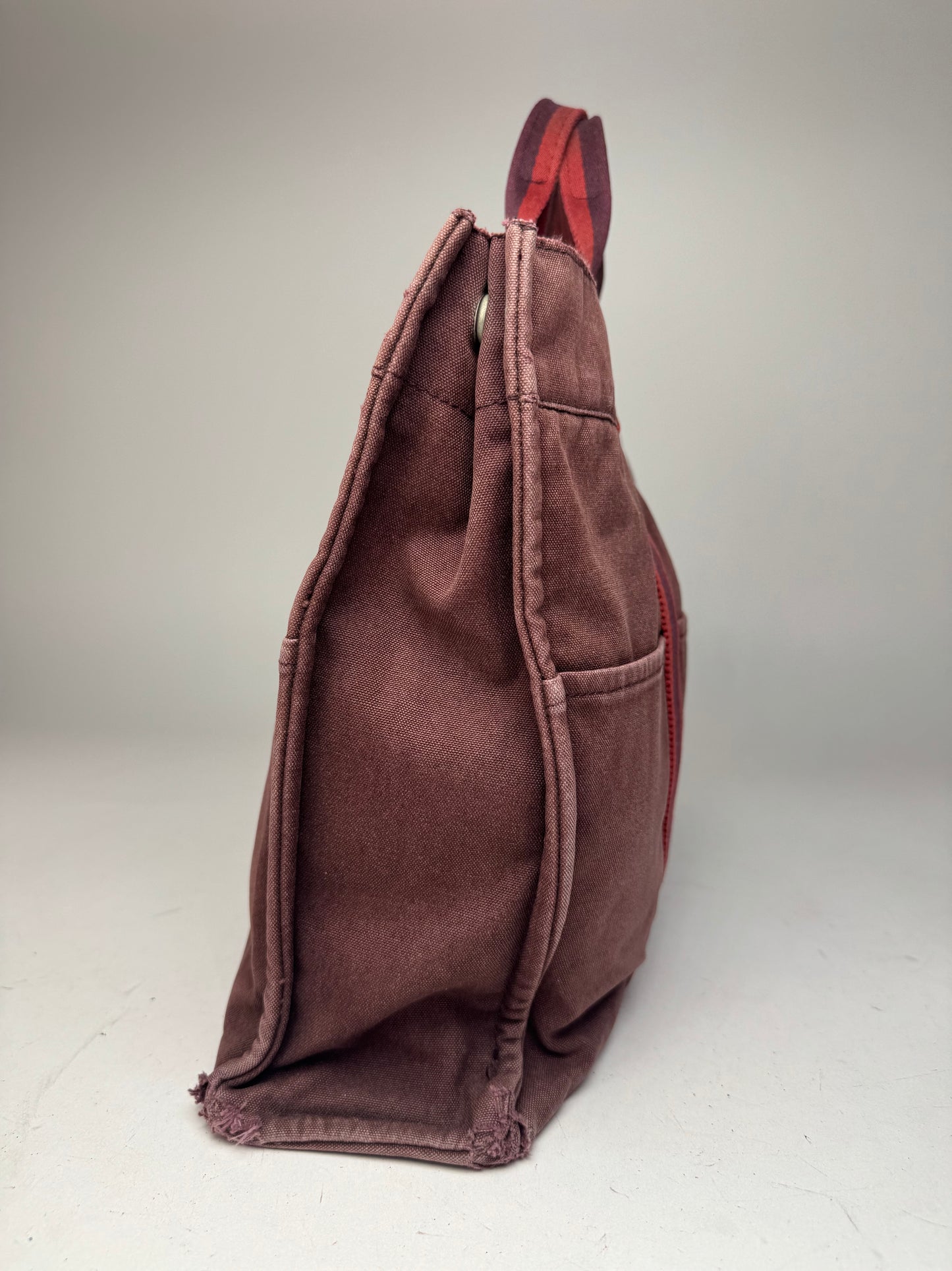 Vintage Hermes Tote Bag purple red