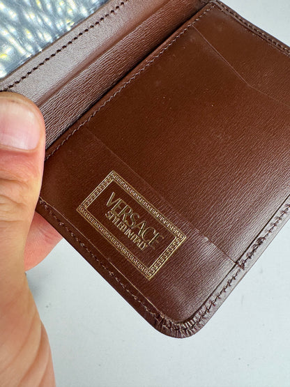 Vintage Gianni Versace Leather Card holder brown