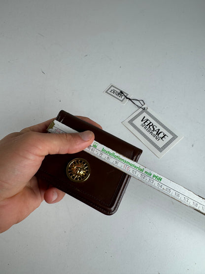 Vintage Gianni Versace Leather Card holder brown