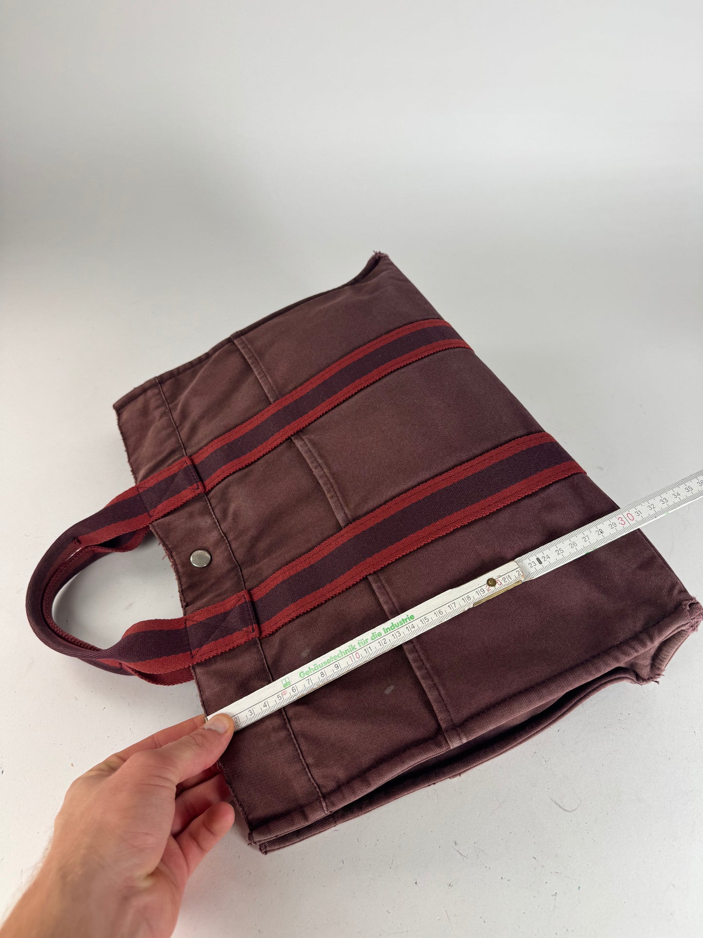 Vintage Hermes Tote Bag purple red