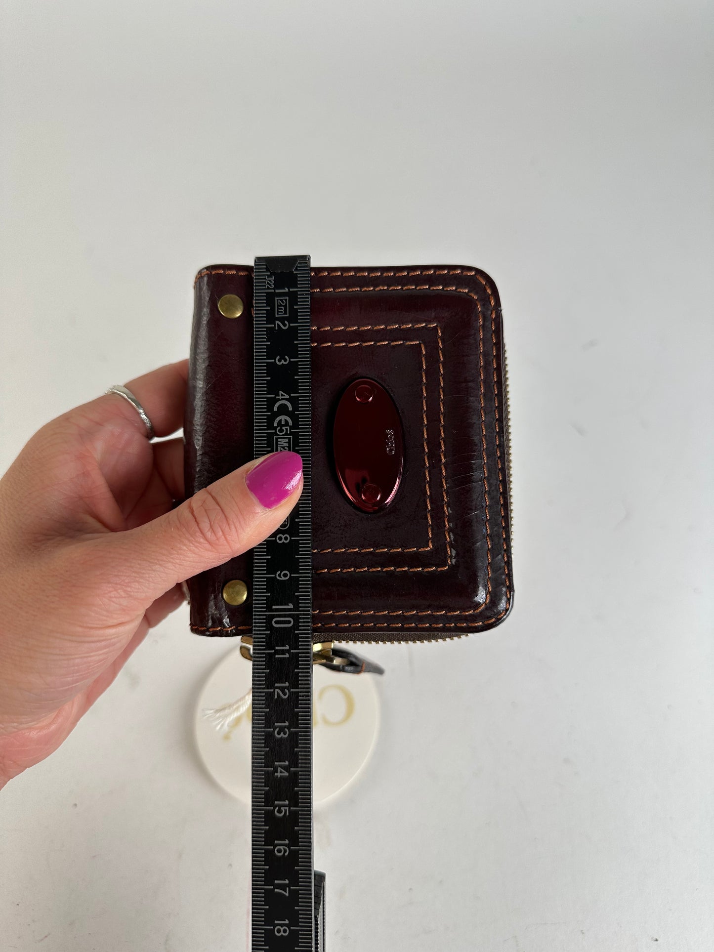 Vintage Chloé Paddington Leather Wallet Burgundy