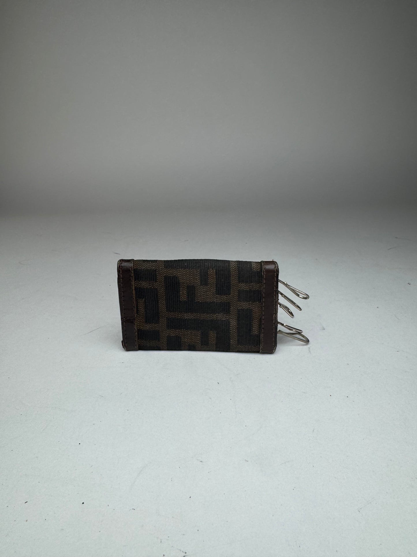 Vintage Fendi Roma FF monogram Key Holder Brown
