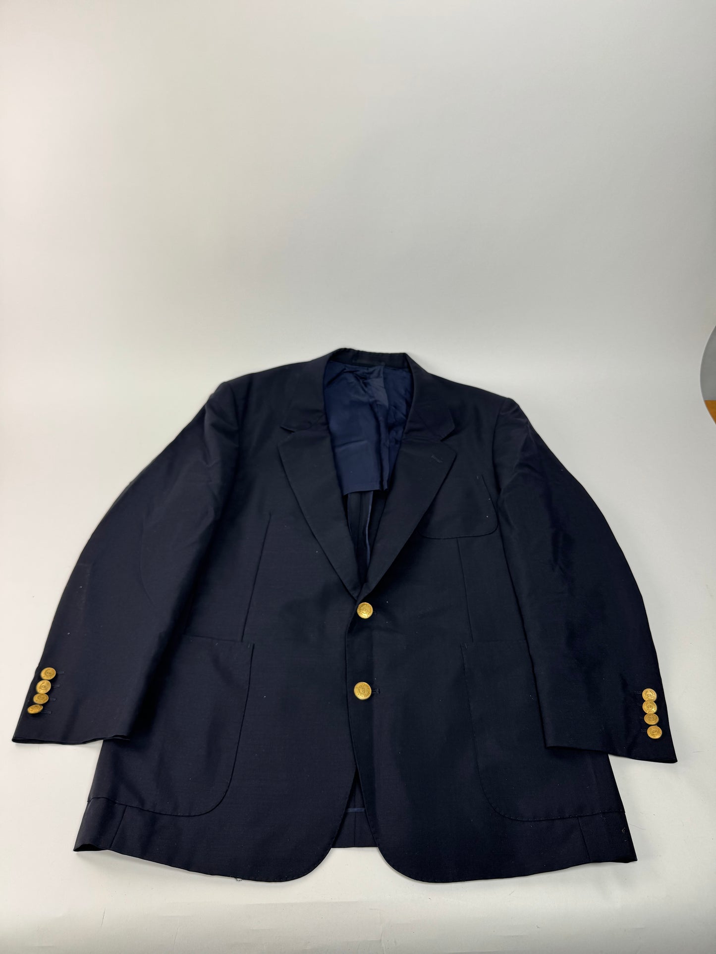 Vintage Dior Wool Blazer Navy 52/L