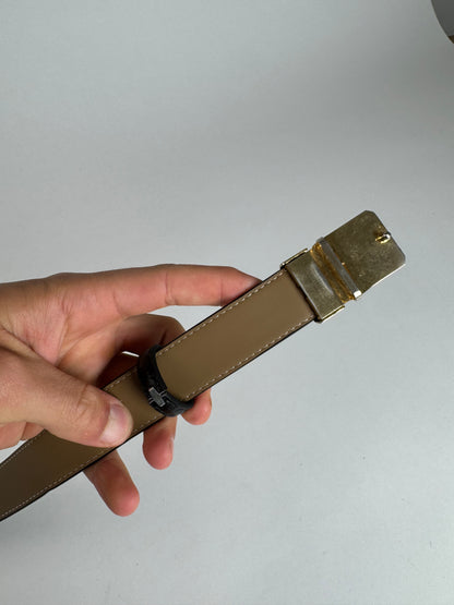 Vintage Cartier Leather Belt black